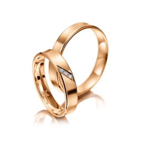 Rotgold, Ringe, Meister Trauringe Classics 112.8991.01/112.8991.00-R