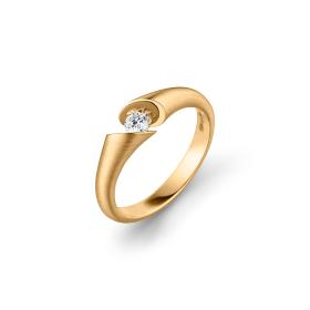 Gelbgold, Ringe, Schaffrath CALLA Solitaire Ring 118-CALLA-15-GW