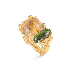 Gelbgold, Ringe, Ole Lynggaard Copenhagen BoHo Ring Double A2925-401