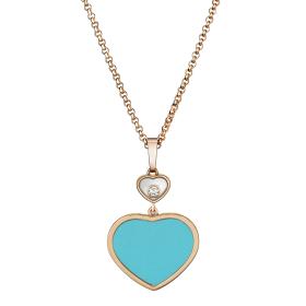 Roségold, Halsschmuck, Chopard Happy Hearts Anhänger 797482-5401