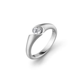 Weißgold, Ringe, Schaffrath CALLA Solitaire 218_CALLA_18_WW