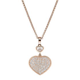 Roségold, Halsschmuck, Chopard Happy Hearts Anhänger  797482-5009