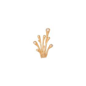 Gelbgold, Ohrringe, Ole Lynggaard Copenhagen BoHo Einzelner Ohrclip Small A2934-401