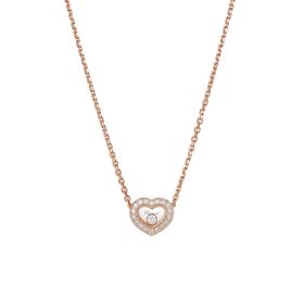 Roségold, Halsschmuck, Chopard Happy Diamonds Icons Halskette 81A054-5201