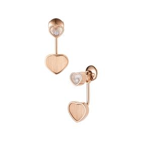 Roségold, Ohrringe, Chopard Happy Hearts Golden Hearts Ohrhänger 83A007-5021