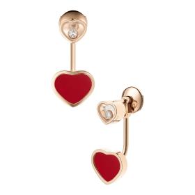 Roségold, Ohrringe, Chopard Happy Hearts Ohrhänger 83A082-5801