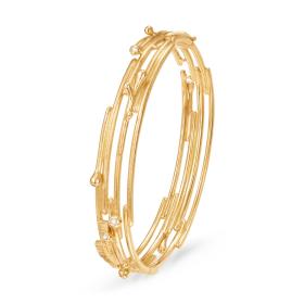 Gelbgold, Armschmuck, Ole Lynggaard Copenhagen BoHo Armreif A2950-401