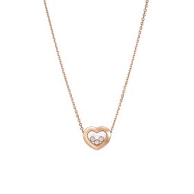 Roségold, Halsschmuck, Chopard Happy Diamonds Icons Halskette 81A611-5001