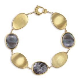 Gelbgold, Armschmuck, Marco Bicego Lunaria Mother of Pearl Armband BB2099 MPB Y