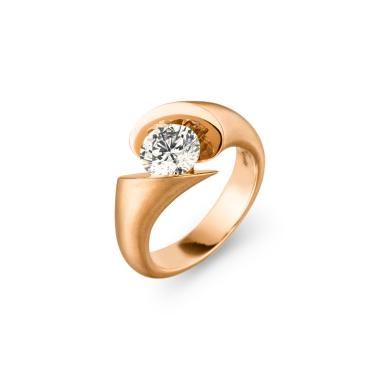 Ringe, Roségold, Schaffrath CALLA Solitaire