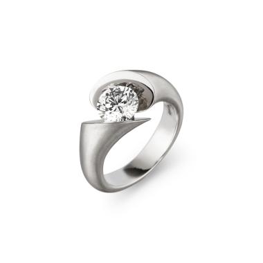 Ringe, Weißgold, Schaffrath CALLA Solitaire