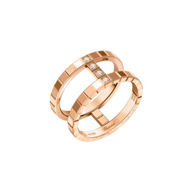 Ringe, Roségold, Chopard Ice Cube Ring