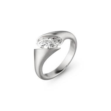 Ringe, Weißgold, Schaffrath CALLA Solitaire