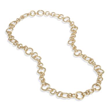 Halsschmuck, Gelbgold, Marco Bicego Jaipur Halskette Oro e diamanti