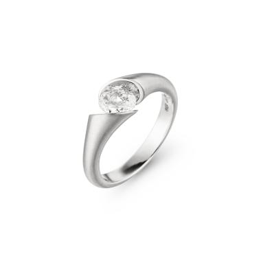 Ringe, Weißgold, Schaffrath CALLA Diamantring