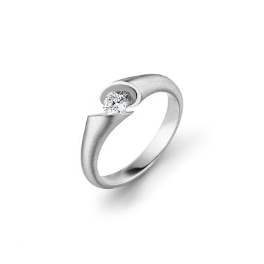 Ringe, Weißgold, Schaffrath CALLA Solitaire