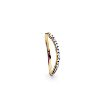 Ringe, Gelbgold, Ole Lynggaard Copenhagen Love Band Ring Curved