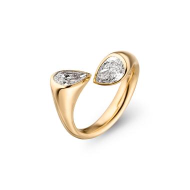 Ringe, Gelbgold, Schaffrath CALLA Designer Ring