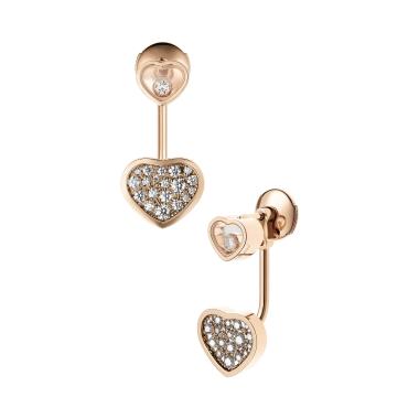 Ohrringe, Roségold, Chopard Happy Hearts Ohrstecker