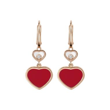 Ohrringe, Roségold, Chopard Happy Hearts Ohrringe