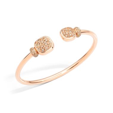 Armschmuck, Roségold, Pomellato Armreif Nudo