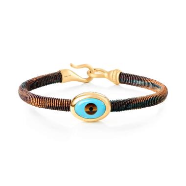 Armschmuck, Textil, Ole Lynggaard Copenhagen Life Armband mit Evil Eye