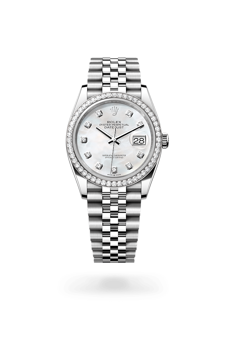 Rolex Datejust 36 M126284RBR-0011 Herrenuhr / Damenuhr - Oyster, 36 mm, Edelstahl Oystersteel und Weißgold mit Diamanten 